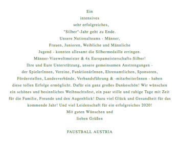 Weihnachts- und Neujahrswünsche