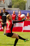 Nationalteam-Zuspielerin und Lokalmatadorin Teresa Pichler vom FSC Wels 08