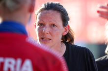 Karin Azesberger, Teamchefin Faustball Austria Frauen (EM-Finale 2023)